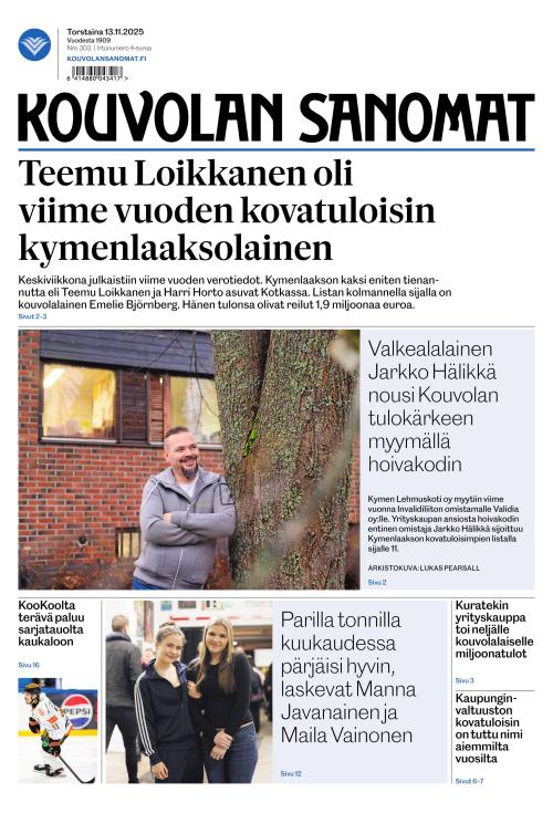 Kouvolan Sanomat 13.11.2025
