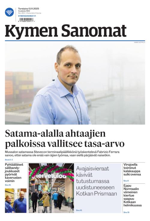 Kymen Sanomat 13.11.2025