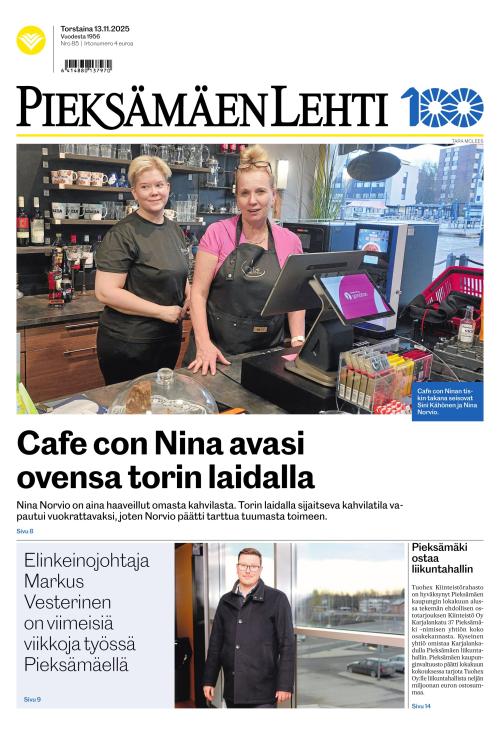 Pieksämäen lehti 13.11.2025