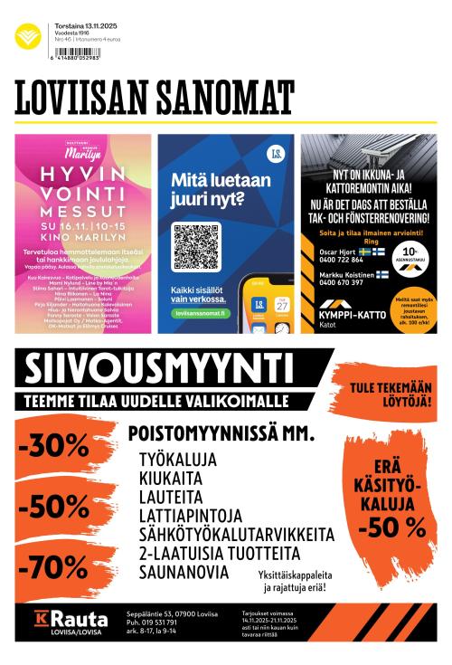 Loviisan Sanomat 13.11.2025