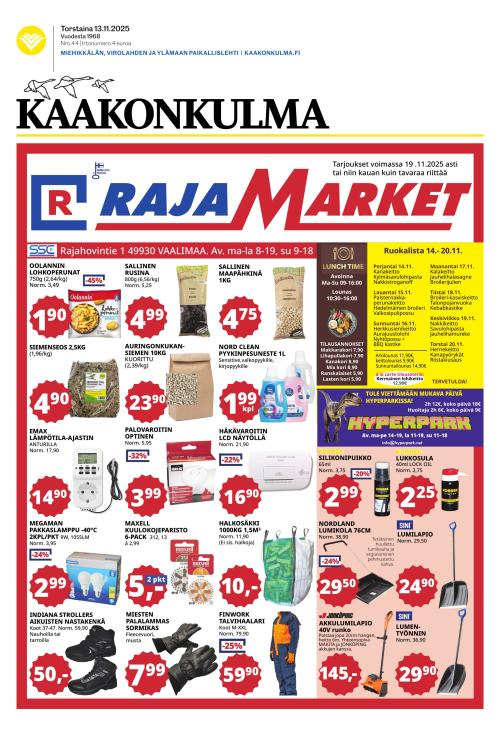 Kaakonkulma 13.11.2025