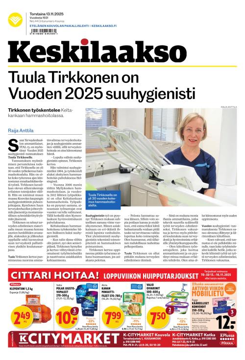 Keskilaakso 13.11.2025