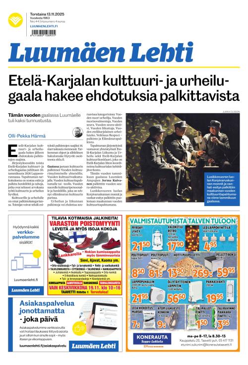 Luumäen Lehti 13.11.2025