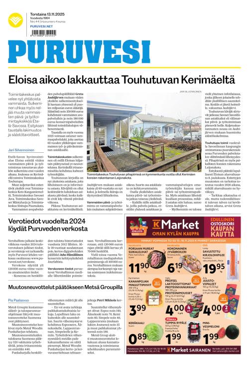 Puruvesi-lehti 13.11.2025