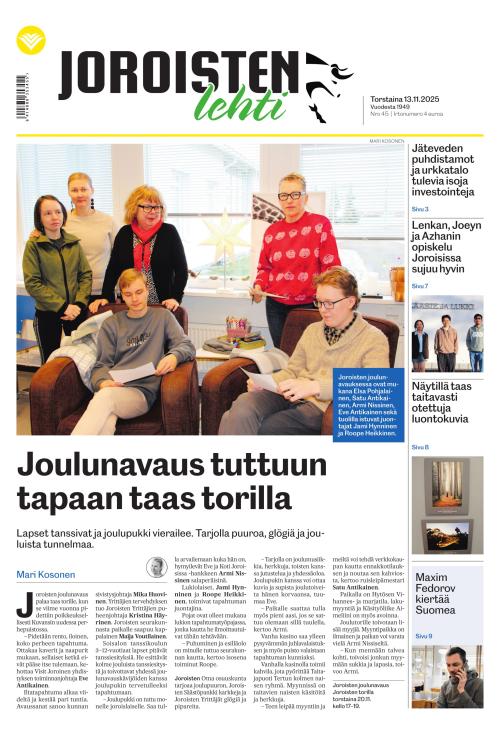 Joroisten Lehti 13.11.2025
