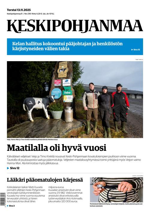 Keskipohjanmaa 13.11.2025