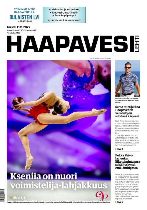Haapavesi-lehti 13.11.2025