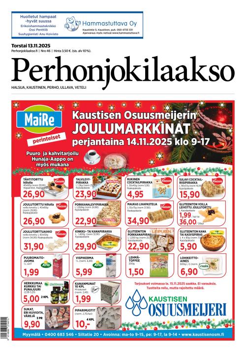 Perhonjokilaakso 13.11.2025