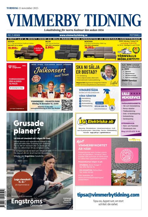 Vimmerby Tidning / Kinda-Posten 13.11.2025