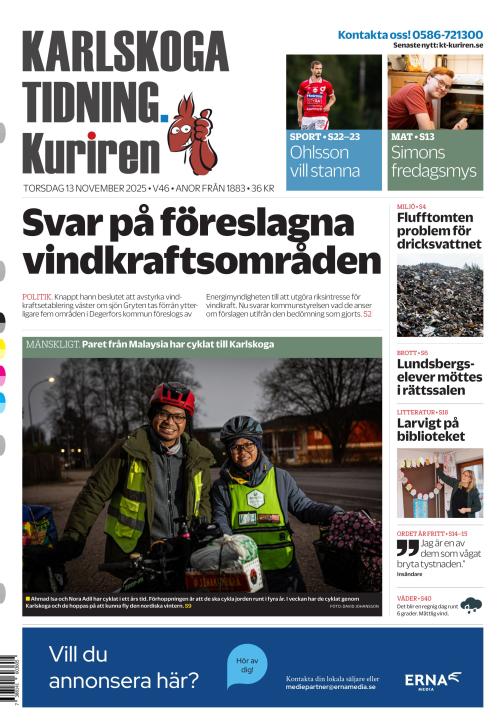 Karlskoga Tidning-Kuriren 13.11.2025