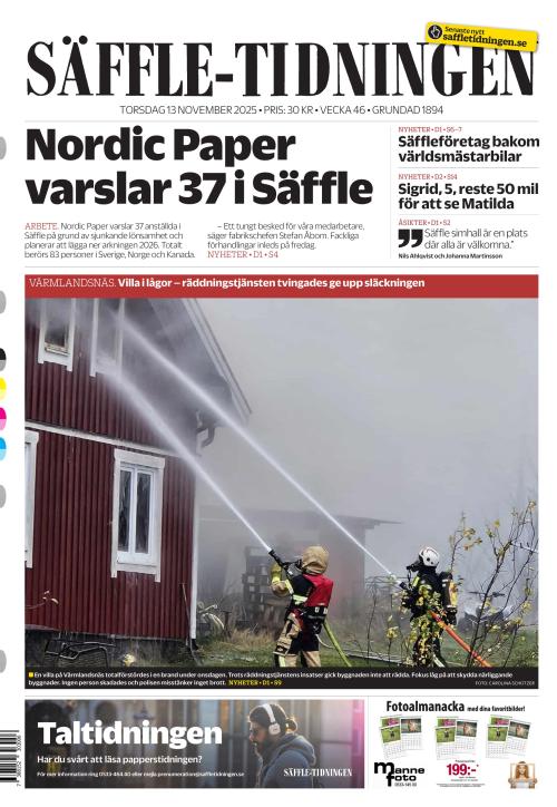 Säffle-Tidningen 13.11.2025