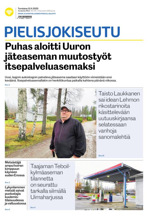 Pielisjokiseutu 13.11.2025