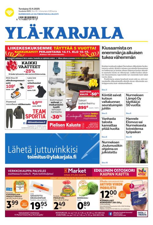 Ylä-Karjala 13.11.2025