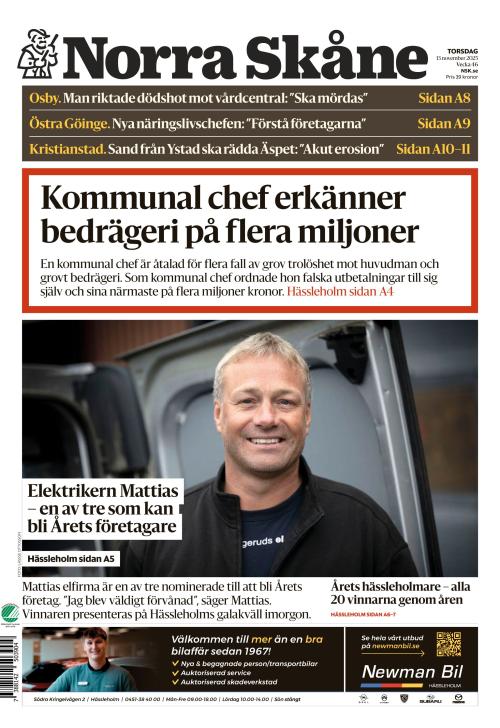 Norra Skåne 13.11.2025