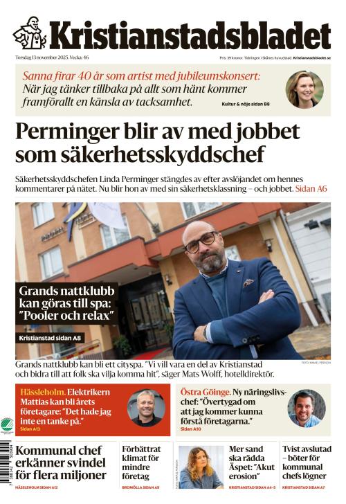 Kristianstadsbladet 13.11.2025