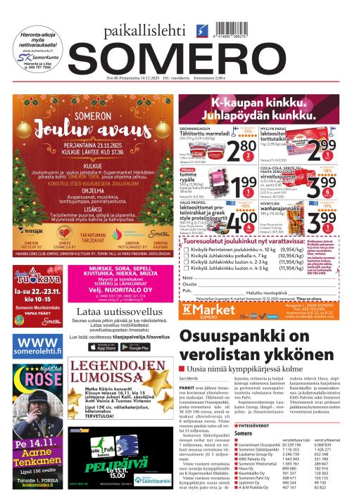 Paikallislehti Somero 14.11.2025