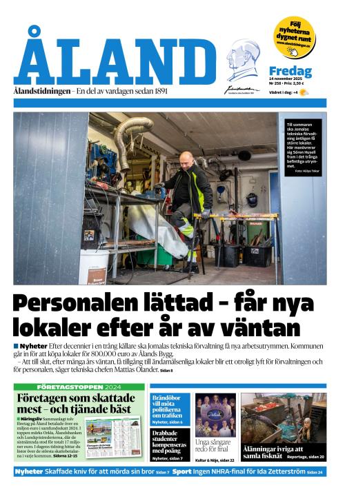 Ålandstidningen 14.11.2025