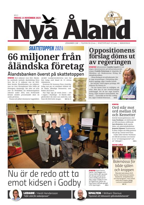 Nya Åland 14.11.2025