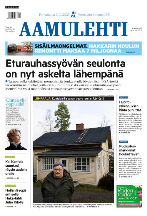 Aamulehti 14.11.2025