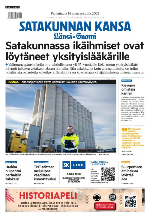 Satakunnan Kansa Länsi-Suomi 14.11.2025