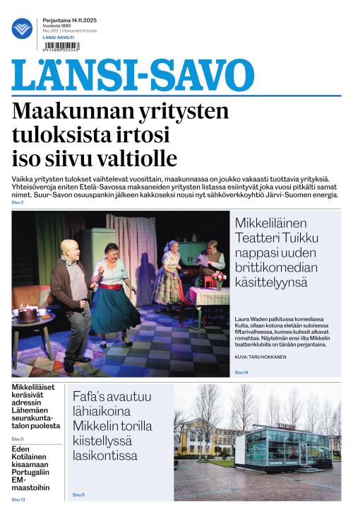 Länsi-Savo 14.11.2025