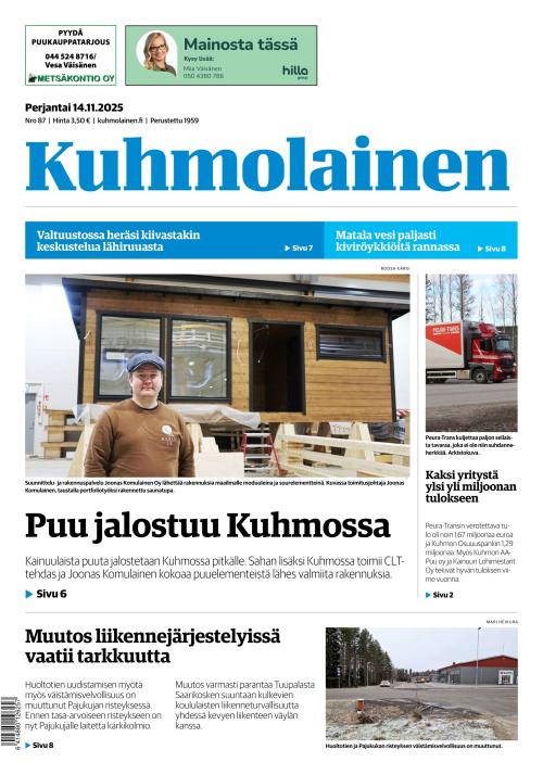Kuhmolainen 14.11.2025