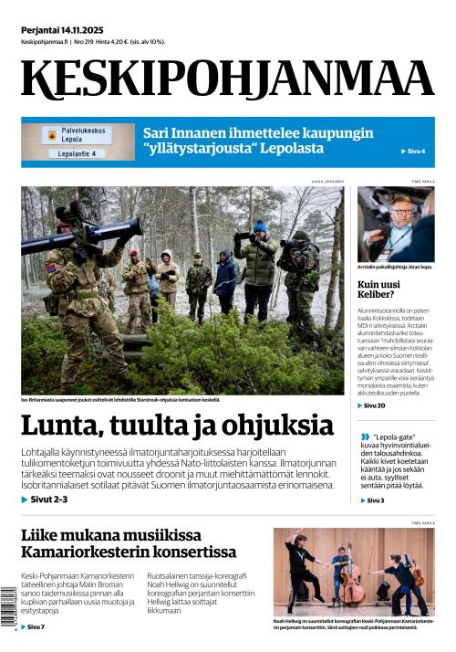 Keskipohjanmaa 14.11.2025