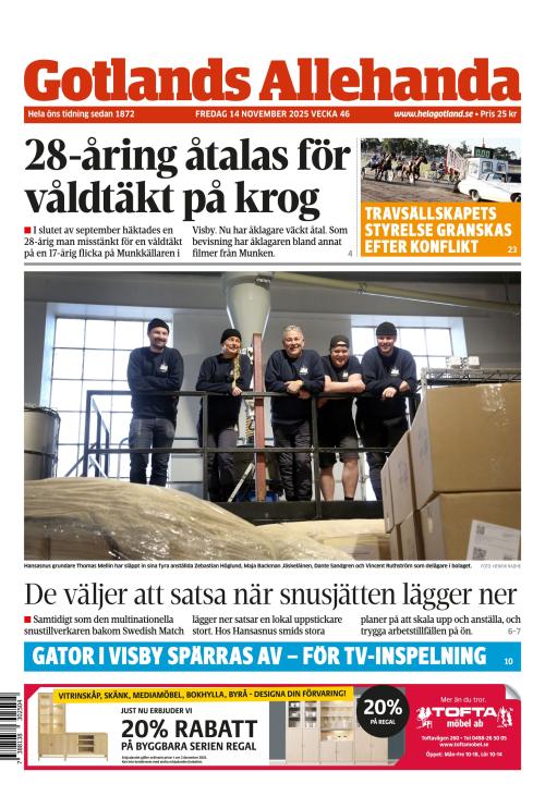 Gotlands Allehanda 14.11.2025