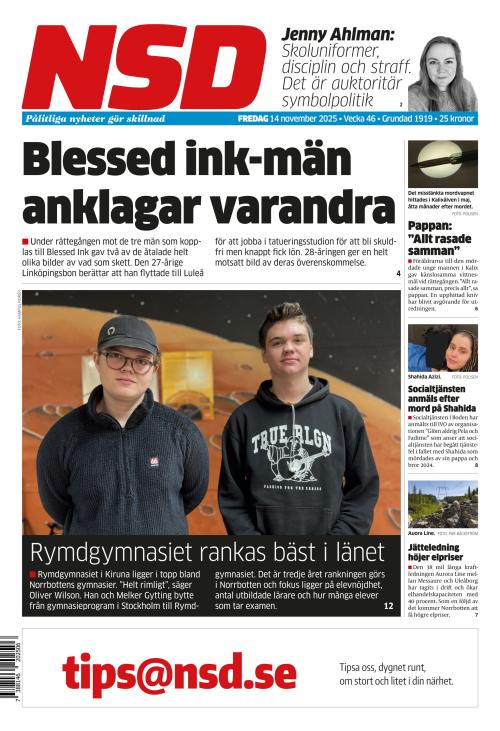 Norrländska Socialdemokraten 14.11.2025