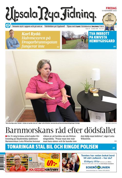 Upsala Nya Tidning 14.11.2025
