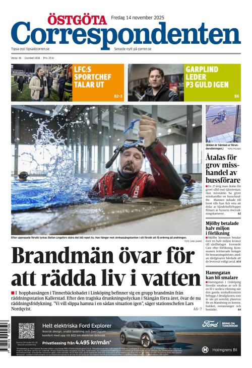 Östgöta Correspondenten 14.11.2025