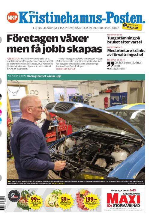 Nya Kristinehamns-Posten 14.11.2025