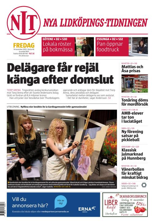 Nya Lidköpings-Tidningen 14.11.2025