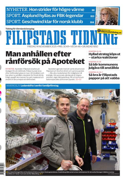 Filipstads Tidning 14.11.2025