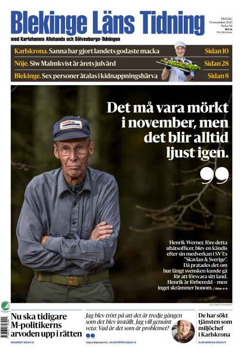 Blekinge Läns Tidning 14.11.2025