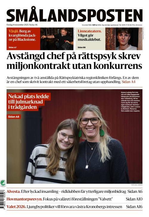 Smålandsposten 14.11.2025