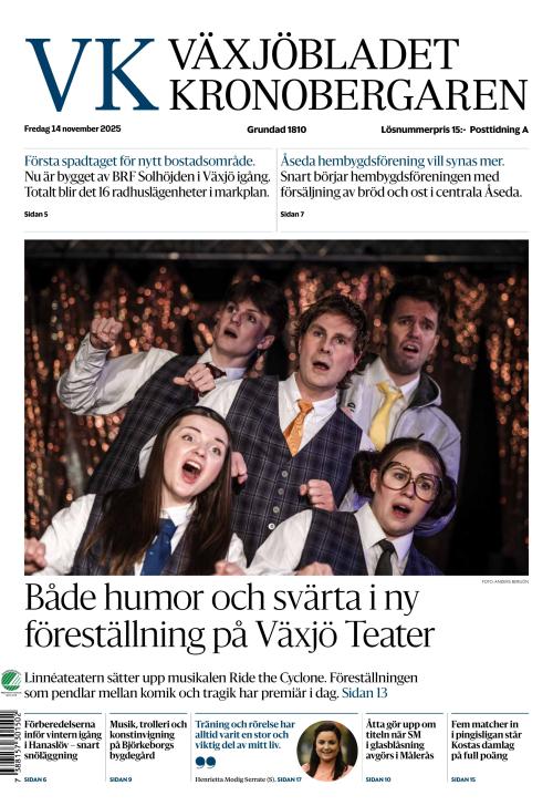 Växjöbladet Kronobergaren 14.11.2025