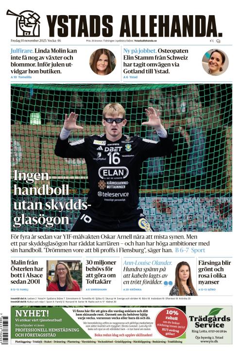 Ystads Allehanda 14.11.2025