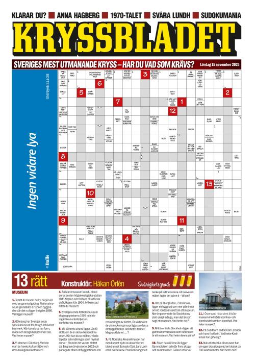 Aftonbladet Lördag 15.11.2025