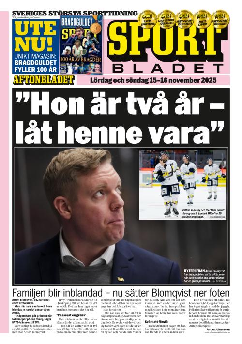 Aftonbladet Sportbladet 15.11.2025