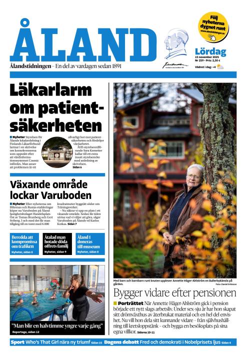 Ålandstidningen 15.11.2025