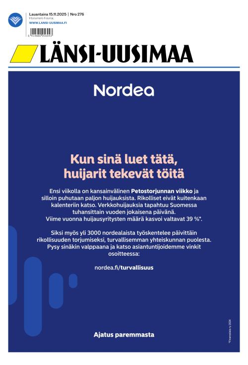 Länsi-Uusimaa 15.11.2025
