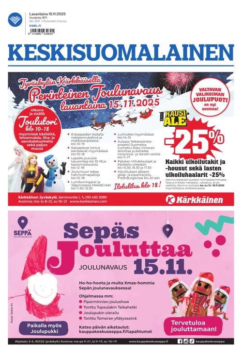 Keskisuomalainen 15.11.2025