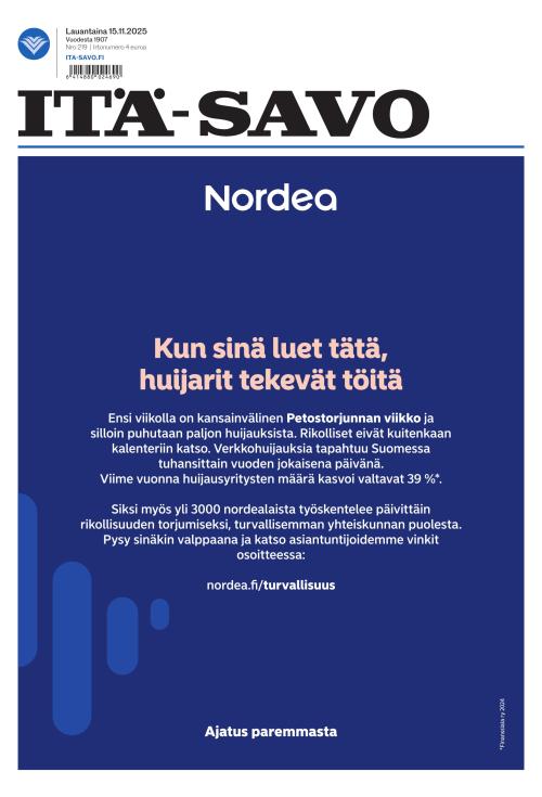 Itä-Savo 15.11.2025