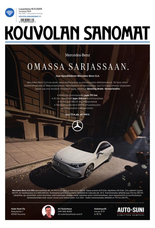 Kouvolan Sanomat 15.11.2025