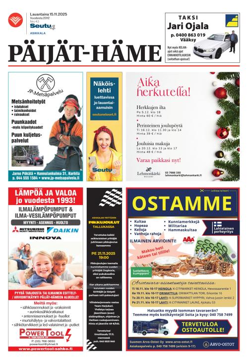Päijät-Häme lehti 15.11.2025