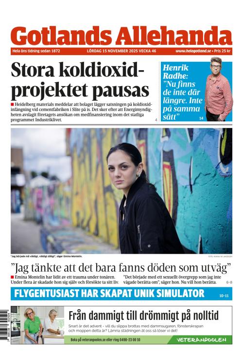 Gotlands Allehanda 15.11.2025