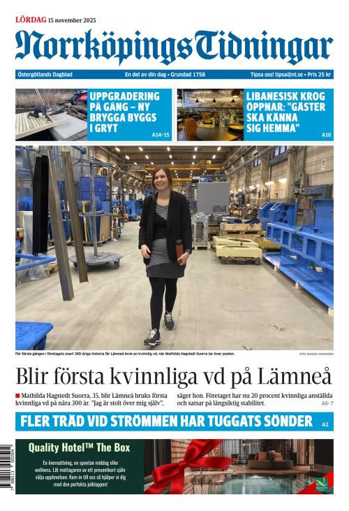 Norrköpings Tidningar 15.11.2025