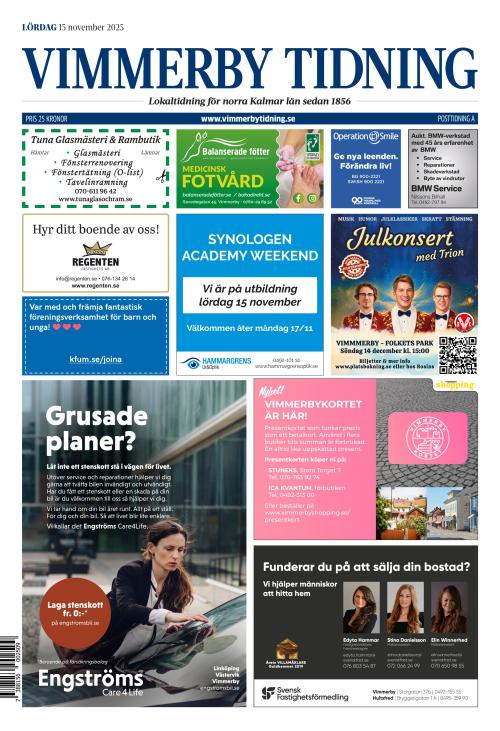 Vimmerby Tidning / Kinda-Posten 15.11.2025