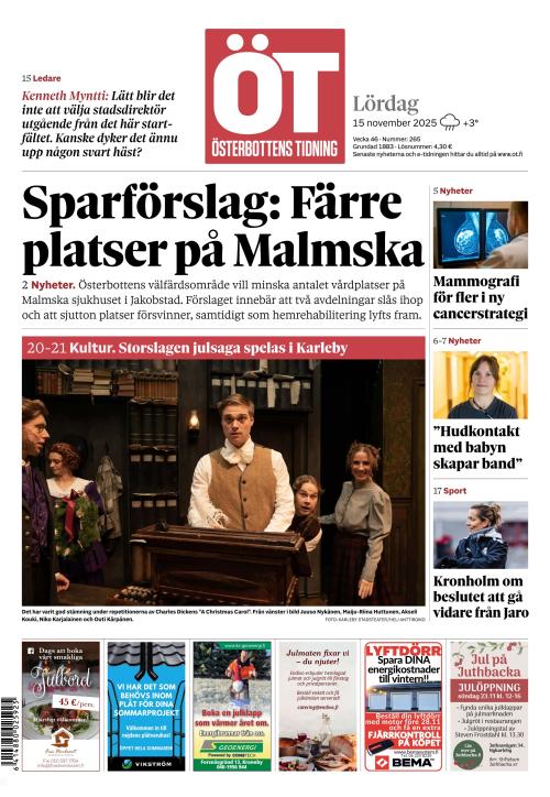 Österbottens Tidning 15.11.2025